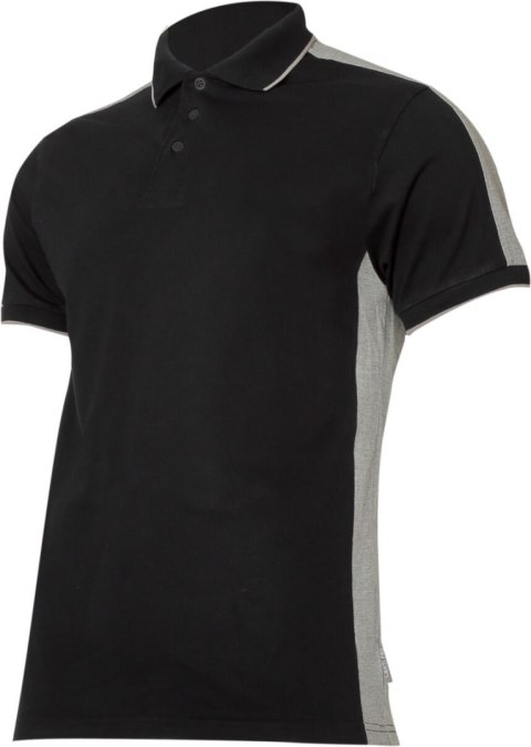 Koszulka polo 190g/m2, czarno-szara, "2xl", ce, lahti Koszulka polo 190g/m2, czarno-szara, "2xl", ce, lahti
