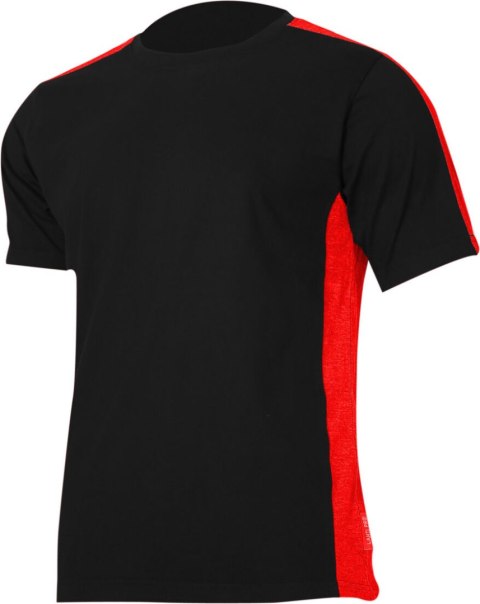 Koszulka t-shirt 180g/m2, czarno-czerw., "2xl", ce, lahti Koszulka t-shirt 180g/m2, czarno-czerw., "2xl", ce, lahti