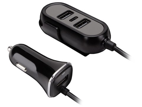 Ładowarka samochodowa TRACER 12-24V MULTICHARGE 3xUSB 7,2A + PD 18W Ładowarka samochodowa TRACER 12-24V MULTICHARGE 3xUSB 7,2A + PD 18W