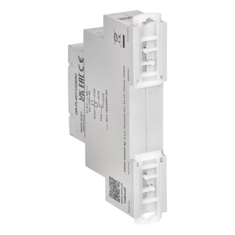 Przekaźnik instalacyjny 1P 230 VAC 16A Przekaźnik instalacyjny 1P 230 VAC 16A