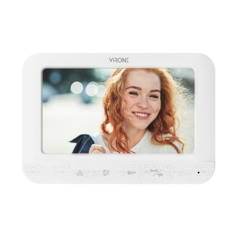 Zestaw wideodomofonowy bezsłuchawkowy, monitor 7" LCD, interkom biały, SETAR Zestaw wideodomofonowy bezsłuchawkowy, monitor 7" LCD, interkom biały, SETAR