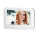 Zestaw wideodomofonowy bezsłuchawkowy, monitor 7" LCD, interkom biały, SETAR