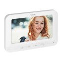 Zestaw wideodomofonowy bezsłuchawkowy, monitor 7" LCD, interkom biały, SETAR