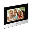 HIKVISION DS-KIS602(B) zestaw wideodomofonowy PoE jednorodzinny z monitorem dotykowym 7" z WiFi, panelem zewnętrznym z kamerą Fu