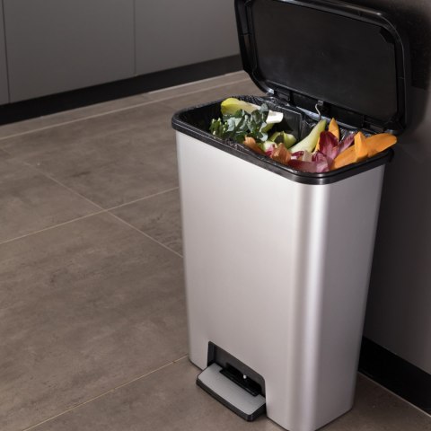Kosz na śmieci z pedałem Compatta 50L inox Kosz na śmieci z pedałem Compatta 50L inox