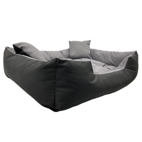 Legowisko dla psa ECCO 130x100 / 145x115 cm szaro-czarne Legowisko dla psa ECCO 130x100 / 145x115 cm szaro-czarne