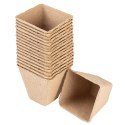 Rozsadniki torfowe: 8 x 8 x 7.8 cm, 18 sztuk