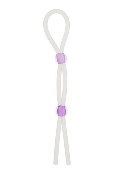 SILICONE LASSO COCK RING DUAL BEADS SILICONE LASSO COCK RING DUAL BEADS
