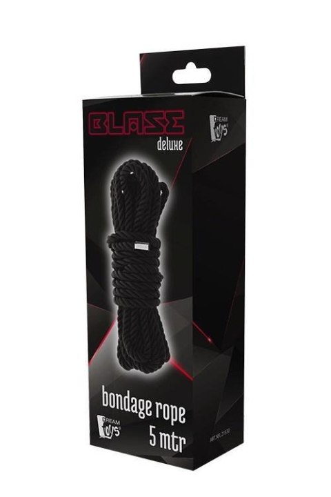 BLAZE DELUXE BONDAGE ROPE 5M BLACK BLAZE DELUXE BONDAGE ROPE 5M BLACK