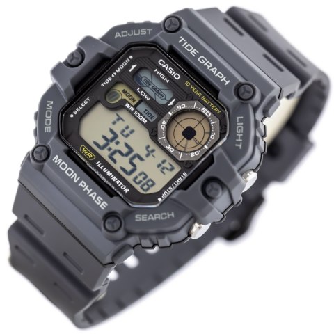 ZEGAREK MĘSKI CASIO Digital Moonphase WS-1700H-8AV + BOX ZEGAREK MĘSKI CASIO Digital Moonphase WS-1700H-8AV + BOX