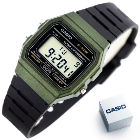 ZEGAREK MĘSKI CASIO F-91WM-3AER (zd102f) + BOX ZEGAREK MĘSKI CASIO F-91WM-3AER (zd102f) + BOX