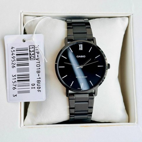Zegarek Męski Casio MTP-VT01B-1B + BOX Zegarek Męski Casio MTP-VT01B-1B + BOX