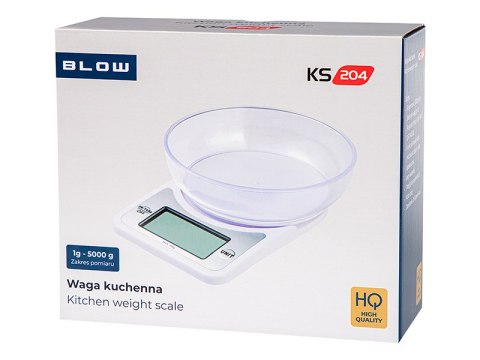 44-089# Waga kuchenna ks204 z miską 5kg 44-089# Waga kuchenna ks204 z miską 5kg