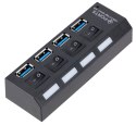 AK244B Hub usb 3.0 4 porty b/z