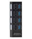 AK244B Hub usb 3.0 4 porty b/z