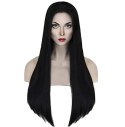 BQ3E Peruka włosy 80cm czarne cosplay