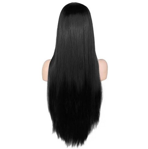 BQ3E Peruka włosy 80cm czarne cosplay BQ3E Peruka włosy 80cm czarne cosplay