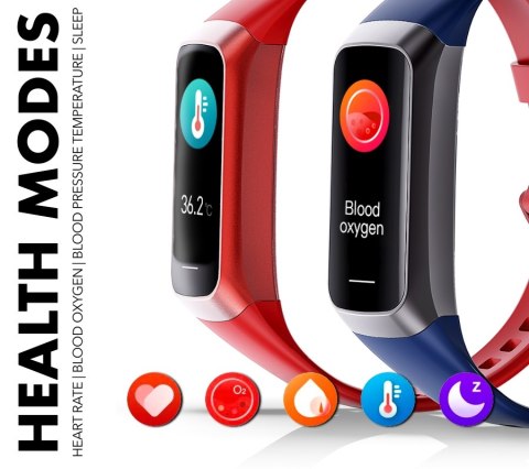 Smartband Damski RUBICON RNCF05 Rose Gold/Berry SMARUB214 Smartband Damski RUBICON RNCF05 Rose Gold/Berry SMARUB214