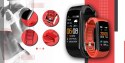 SMARTBAND GIEWONT FIT&GO DUO GW200-1 - BLACK + PASEK ALERT RED