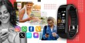 SMARTBAND GIEWONT FIT&GO DUO GW200-1 - BLACK + PASEK ALERT RED