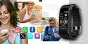 SMARTBAND GIEWONT FIT&GO DUO GW200-2 - BLACK + PASEK ICE WHITE