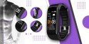 SMARTBAND GIEWONT FIT&GO DUO GW200-3 - BLACK + PASEK FLORA VIOLET