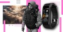 SMARTBAND GIEWONT FIT&GO DUO GW200-4 - BLACK + PASEK THINK PINK