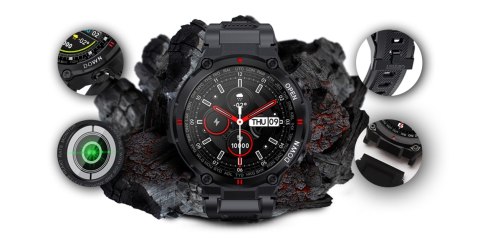 SMARTWATCH GIEWONT FOCUS SMARTCALL GW430-1 - CARBON SMARTWATCH GIEWONT FOCUS SMARTCALL GW430-1 - CARBON
