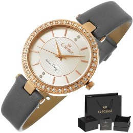 ZEGAREK DAMSKI G.ROSSI 10995A2-3B4 + BOX