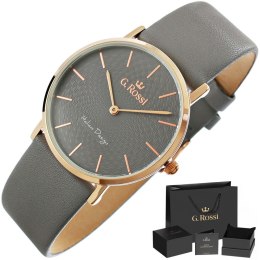 ZEGAREK DAMSKI G.ROSSI 8709A1-1B3 + BOX
