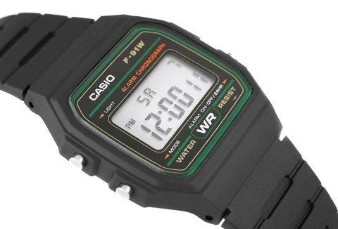 ZEGAREK MĘSKI CASIO F-91W-3DG + BOX ZEGAREK MĘSKI CASIO F-91W-3DG + BOX