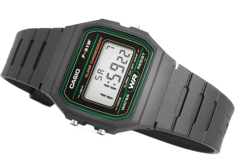 ZEGAREK MĘSKI CASIO F-91W-3DG + BOX ZEGAREK MĘSKI CASIO F-91W-3DG + BOX
