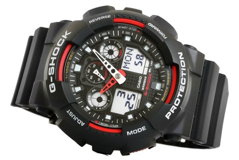 ZEGAREK MĘSKI CASIO G-SHOCK GA-100-1A4ER 20 BAR DO NURKOWANIA+ BOX ZEGAREK MĘSKI CASIO G-SHOCK GA-100-1A4ER 20 BAR DO NURKOWANIA+ BOX