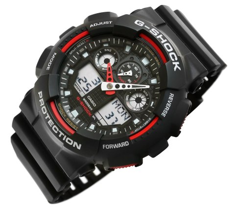 ZEGAREK MĘSKI CASIO G-SHOCK GA-100-1A4ER 20 BAR DO NURKOWANIA+ BOX ZEGAREK MĘSKI CASIO G-SHOCK GA-100-1A4ER 20 BAR DO NURKOWANIA+ BOX