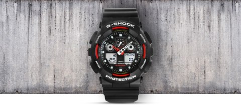 ZEGAREK MĘSKI CASIO G-SHOCK GA-100-1A4ER 20 BAR DO NURKOWANIA+ BOX ZEGAREK MĘSKI CASIO G-SHOCK GA-100-1A4ER 20 BAR DO NURKOWANIA+ BOX