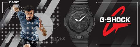 ZEGAREK MĘSKI CASIO G-SHOCK GBA-800-1AER 20 BAR DO NURKOWANIA + BOX ZEGAREK MĘSKI CASIO G-SHOCK GBA-800-1AER 20 BAR DO NURKOWANIA + BOX