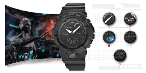 ZEGAREK MĘSKI CASIO G-SHOCK GBA-800-1AER 20 BAR DO NURKOWANIA + BOX ZEGAREK MĘSKI CASIO G-SHOCK GBA-800-1AER 20 BAR DO NURKOWANIA + BOX