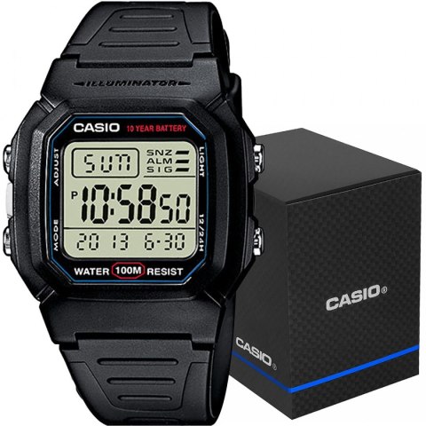 ZEGAREK MĘSKI CASIO W-800H-1AVES + BOX ZEGAREK MĘSKI CASIO W-800H-1AVES + BOX