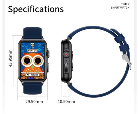 Smartwatch Damski RUBICON RNCF06 Black SMARUB215 Smartwatch Damski RUBICON RNCF06 Black SMARUB215