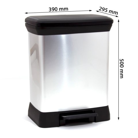 Kosz na śmieci metalizowany Curver Deco Bin 30L Kosz na śmieci metalizowany Curver Deco Bin 30L