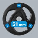 Obciążenie żeliwne olimpijskie gumowane 20kg, otwór 51mm , REBEL ACTIVE