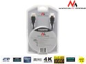 Przewód kabel HDMI-HDMI v1.4 Maclean, gold ethernet, 30AWG, 1.8m, MCTV-524