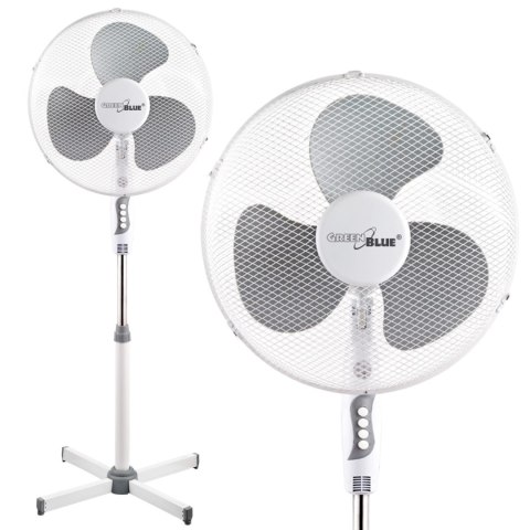 Wentylator podłogowy GreenBlue,40W, z 3 poziomami siły nawiewu, 1.20 m wysokości, 1,5m przewód, GB560 wersja UK Wentylator podłogowy GreenBlue,40W, z 3 poziomami siły nawiewu, 1.20 m wysokości, 1,5m przewód, GB560 wersja UK