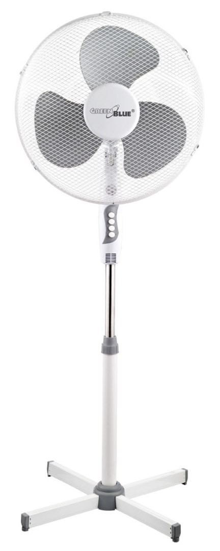 Wentylator podłogowy GreenBlue,40W, z 3 poziomami siły nawiewu, 1.20 m wysokości, 1,5m przewód, GB560 wersja UK Wentylator podłogowy GreenBlue,40W, z 3 poziomami siły nawiewu, 1.20 m wysokości, 1,5m przewód, GB560 wersja UK