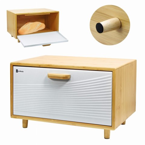CHLEBAK BAMBUSOWY POJEMNIK NA PIECZYWO BRUNBESTE BB-4253 BIAŁY CHLEBAK BAMBUSOWY POJEMNIK NA PIECZYWO BRUNBESTE BB-4253 BIAŁY