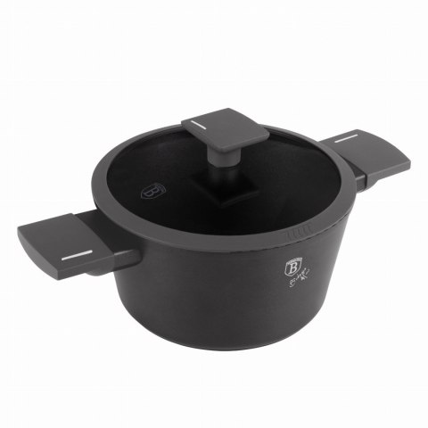 GARNEK TYTANOWY Z POKRYWKĄ 20CM 2.5L BERLINGER HAUS ANTRACIT BH-8130 GARNEK TYTANOWY Z POKRYWKĄ 20CM 2.5L BERLINGER HAUS ANTRACIT BH-8130