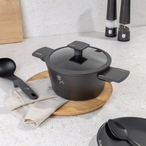 GARNEK TYTANOWY Z POKRYWKĄ 20CM 2.5L BERLINGER HAUS ANTRACIT BH-8130 GARNEK TYTANOWY Z POKRYWKĄ 20CM 2.5L BERLINGER HAUS ANTRACIT BH-8130