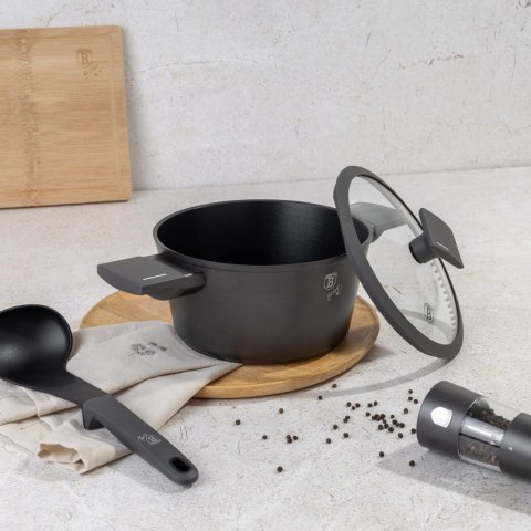 GARNEK TYTANOWY Z POKRYWKĄ 20CM 2.5L BERLINGER HAUS ANTRACIT BH-8130 GARNEK TYTANOWY Z POKRYWKĄ 20CM 2.5L BERLINGER HAUS ANTRACIT BH-8130
