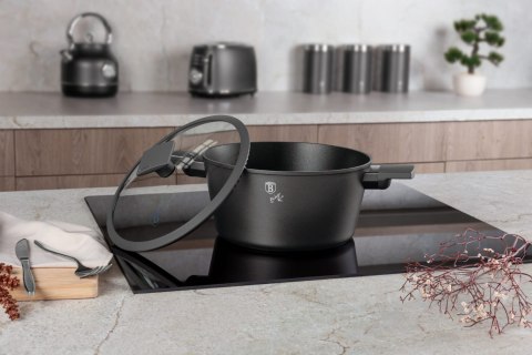GARNEK TYTANOWY Z POKRYWKĄ 20CM 2.5L BERLINGER HAUS ANTRACIT BH-8130 GARNEK TYTANOWY Z POKRYWKĄ 20CM 2.5L BERLINGER HAUS ANTRACIT BH-8130