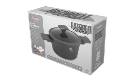 GARNEK TYTANOWY Z POKRYWKĄ 20CM 2.5L BERLINGER HAUS ANTRACIT BH-8130 GARNEK TYTANOWY Z POKRYWKĄ 20CM 2.5L BERLINGER HAUS ANTRACIT BH-8130